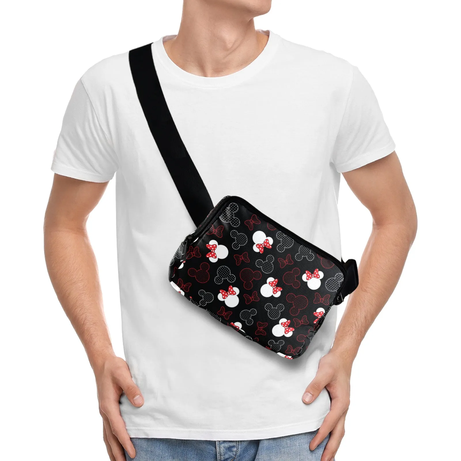 Mickey And Minnie Dots Belt Bag