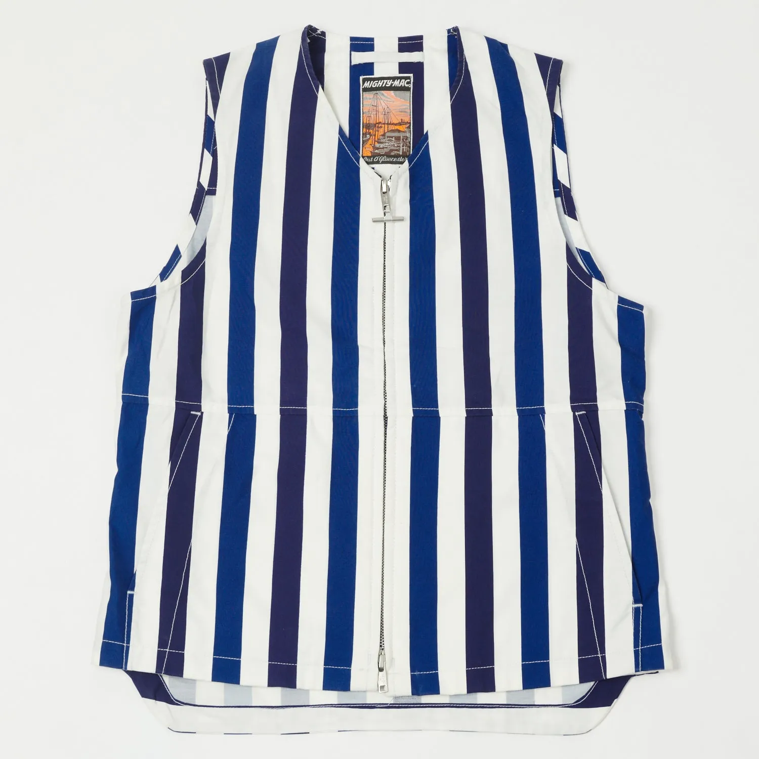 Mighty Mac Vest - Blue Stripe