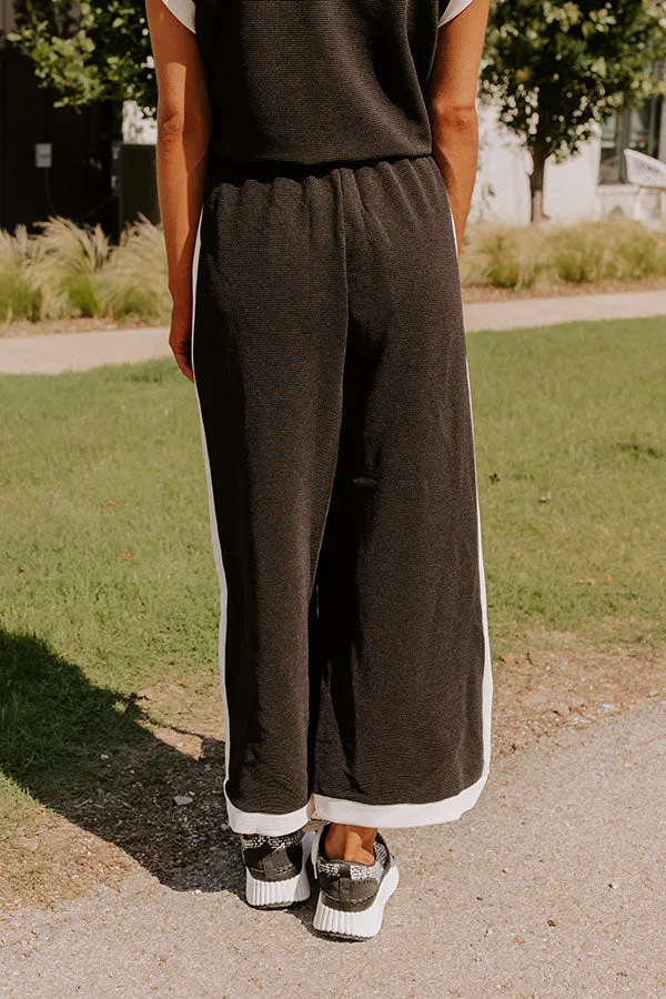 Modern Metropolis High Waist Wide Leg Pants in Black