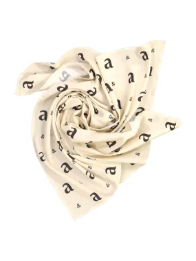 Monogram Satin Scarf