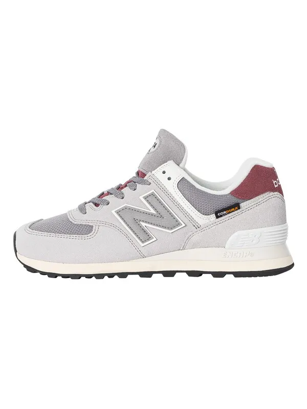 New Balance 574 Suede Trainers - Grey