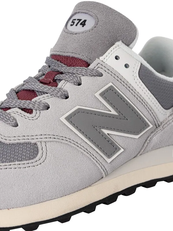 New Balance 574 Suede Trainers - Grey