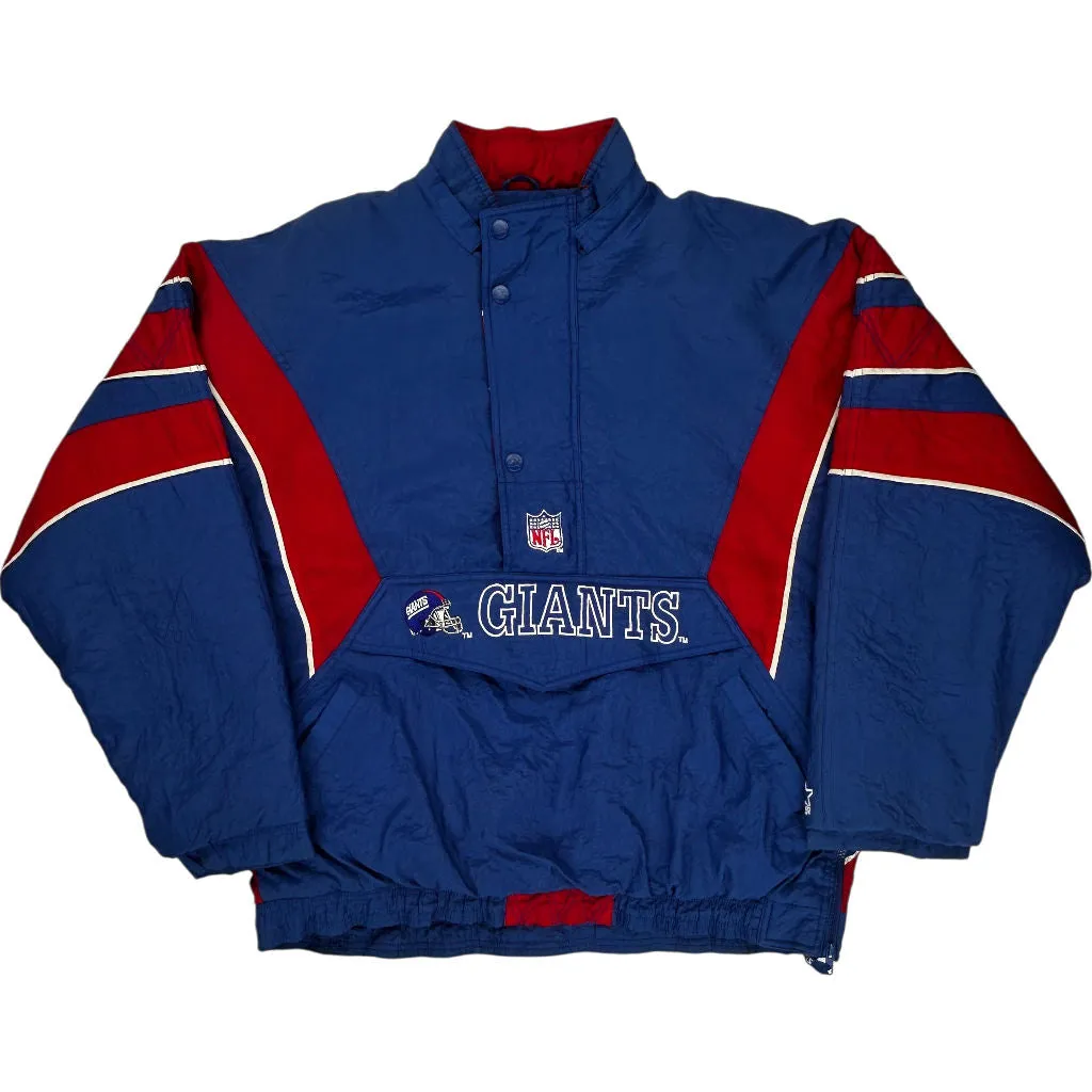 New York Giants NFL Pro Line Authentic Starter Jacket - XL - Blue Polyester