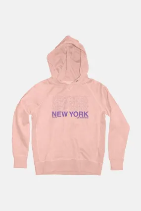 New York or Nothing Hoodie - Shell Pink