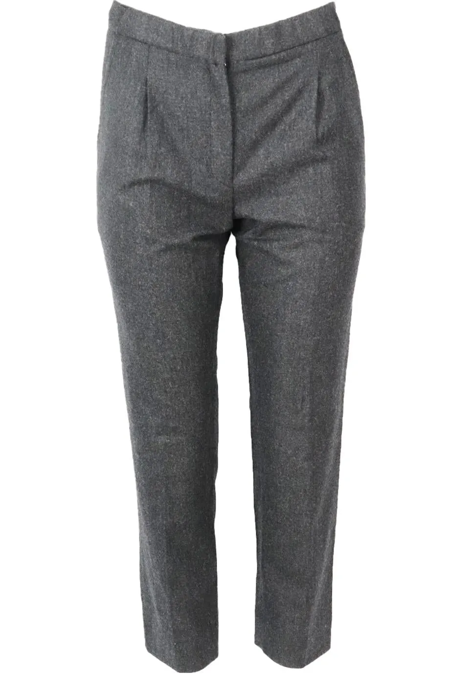 NINA RICCI WOOL AND CASHMERE BLEND STRAIGHT LEG PANTS FR 36 UK 8