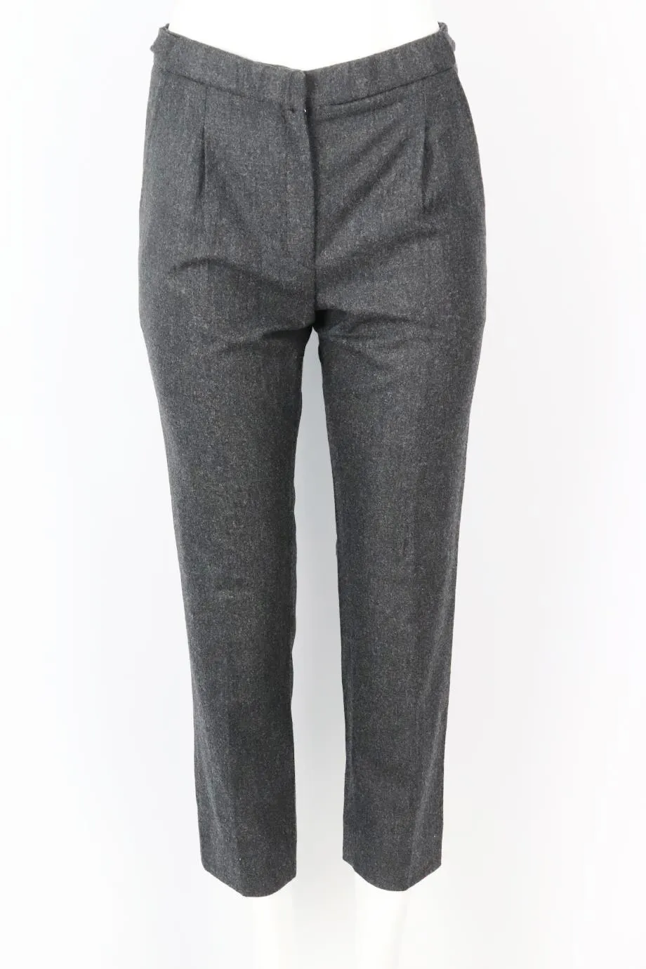 NINA RICCI WOOL AND CASHMERE BLEND STRAIGHT LEG PANTS FR 36 UK 8