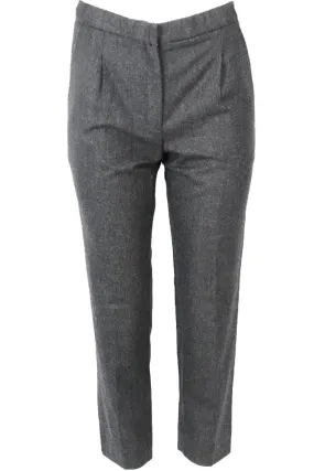 NINA RICCI WOOL AND CASHMERE BLEND STRAIGHT LEG PANTS FR 36 UK 8