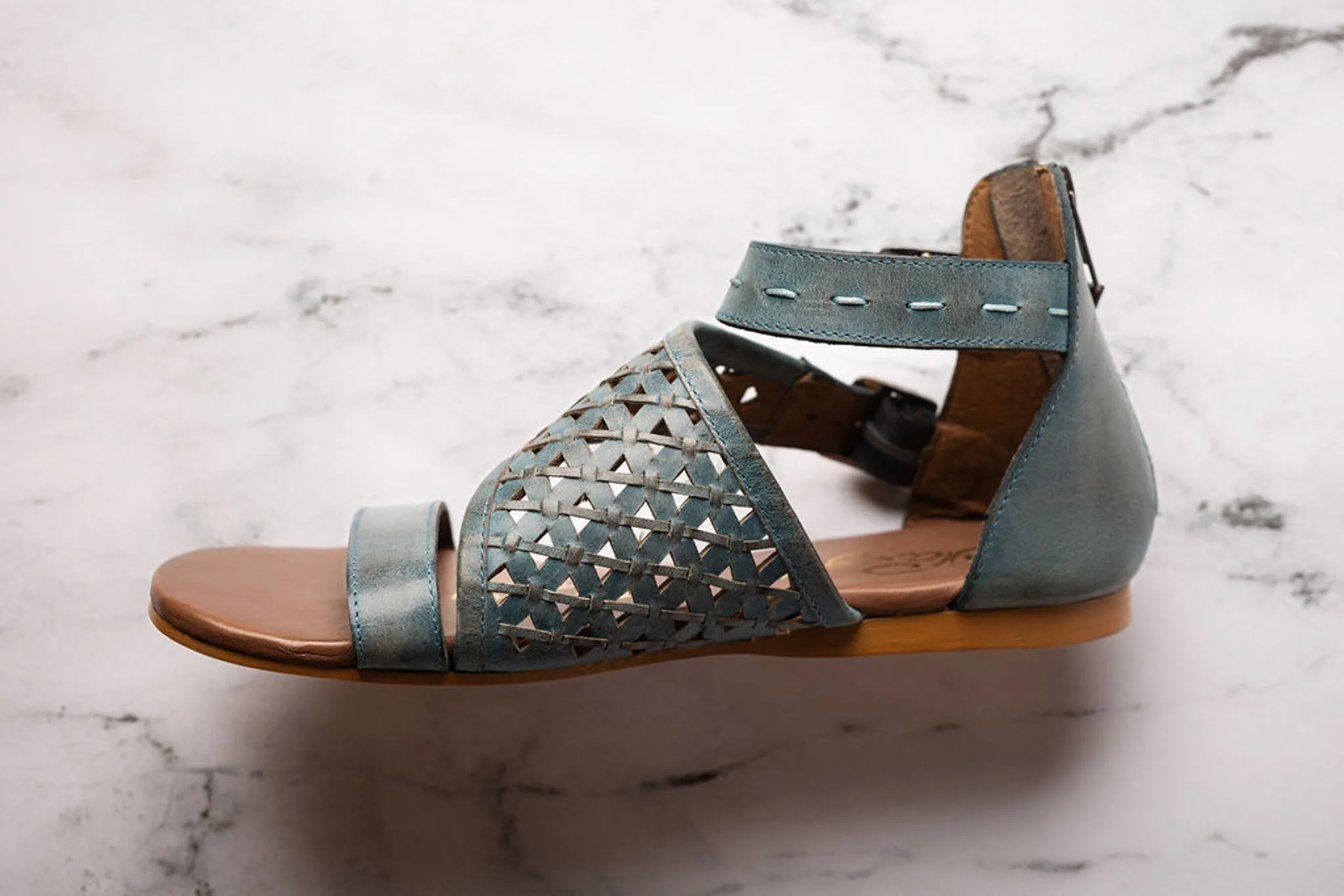 Nora Sandals in Teal