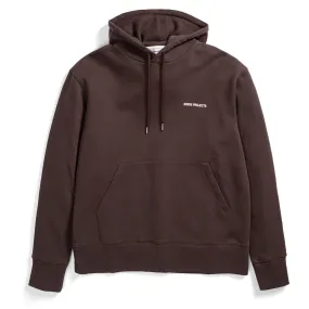 Norse Projects Arne Logo Hoodie Heathland Brown