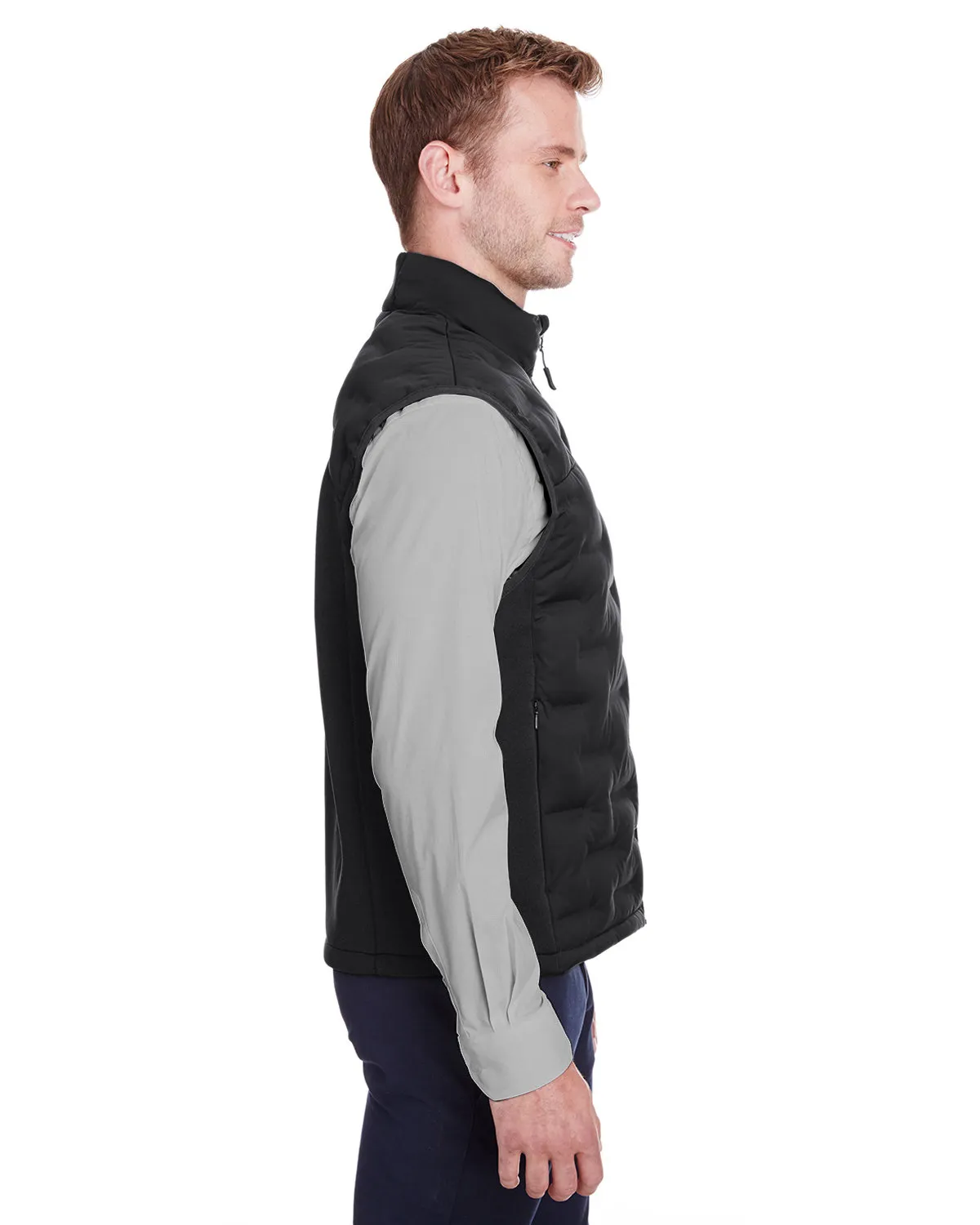 North End NE709 Men's Loft Pioneer Hybrid Vest SKU: NE709