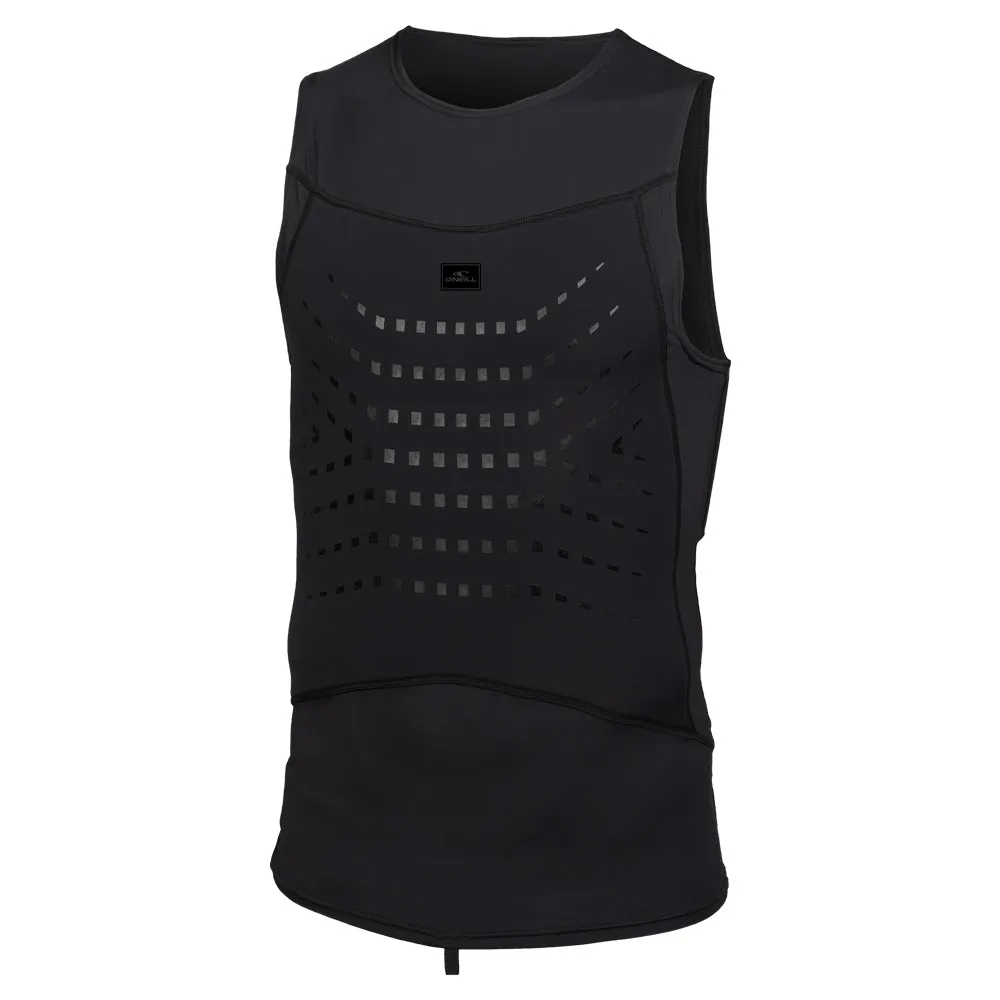 O'Neill Neo Skins Rib Cage Vest - Black/Black