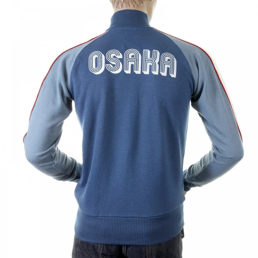 Original Ink Blue Collared Regular Fit Zipped Osaka Track Jacket