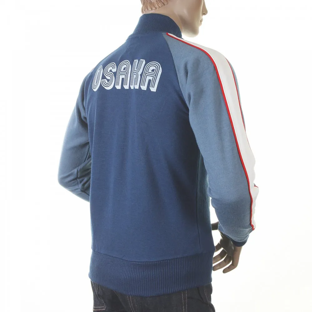 Original Ink Blue Collared Regular Fit Zipped Osaka Track Jacket