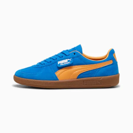 Palermo Unisex Sneakers | Ultra Blue-Clementine-PUMA Gold | PUMA Shop All Puma | PUMA 