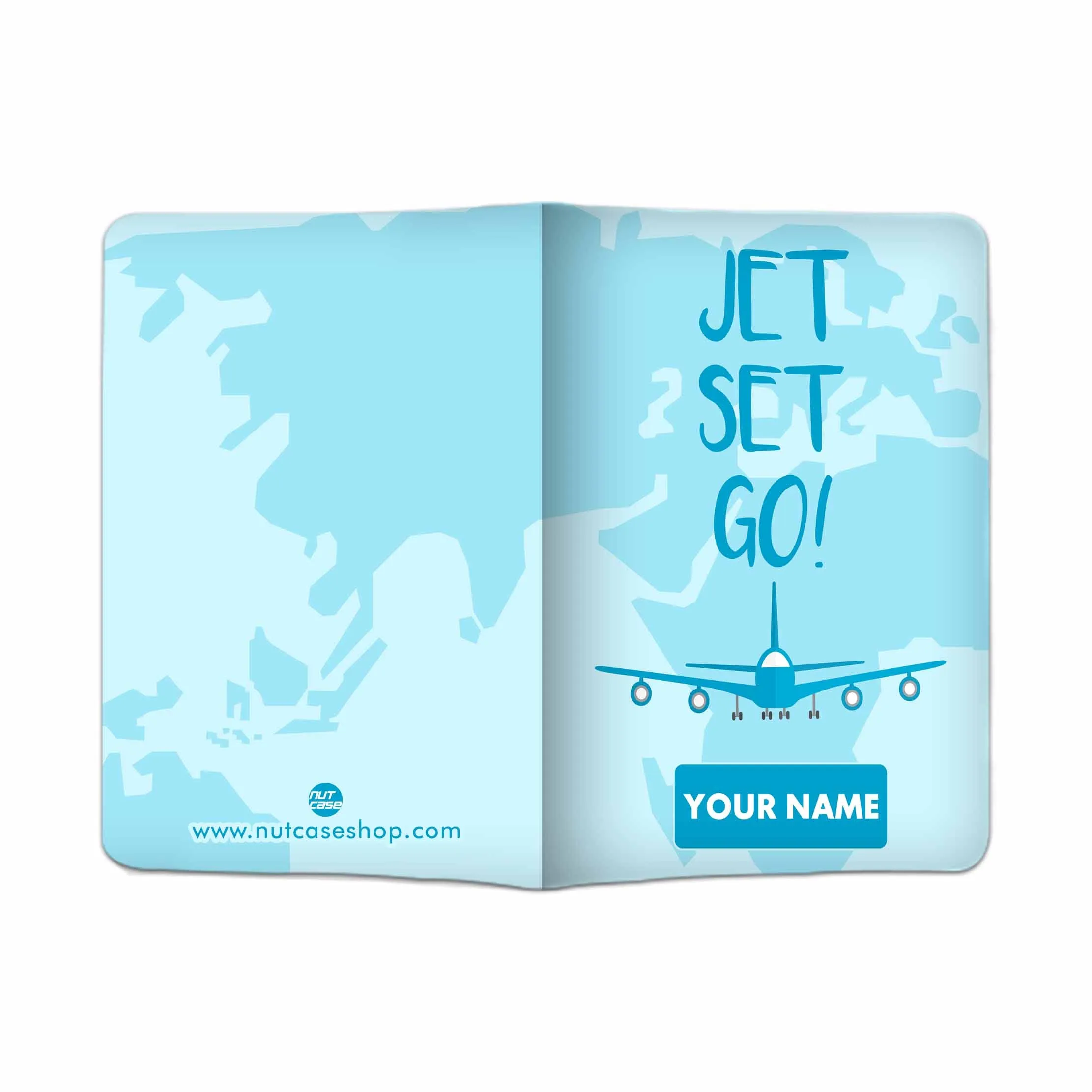 Personalized Passport Cover Luggage Tag Set - Jet Set Go