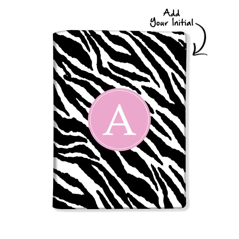 Personalized Passport Cover Luggage Tag Set - Zebra Print