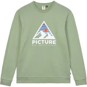 Picture - Authetic Crew Pullover Men green spray