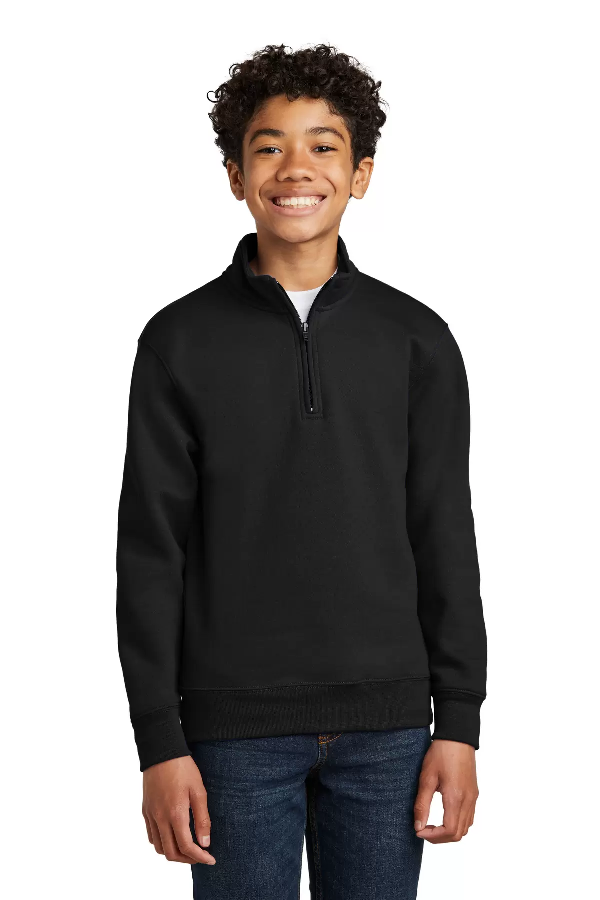 Port & Company PC78YQ    Youth Core Fleece 1/4-Zip Pullover Sweatshirt SKU: PC78YQ