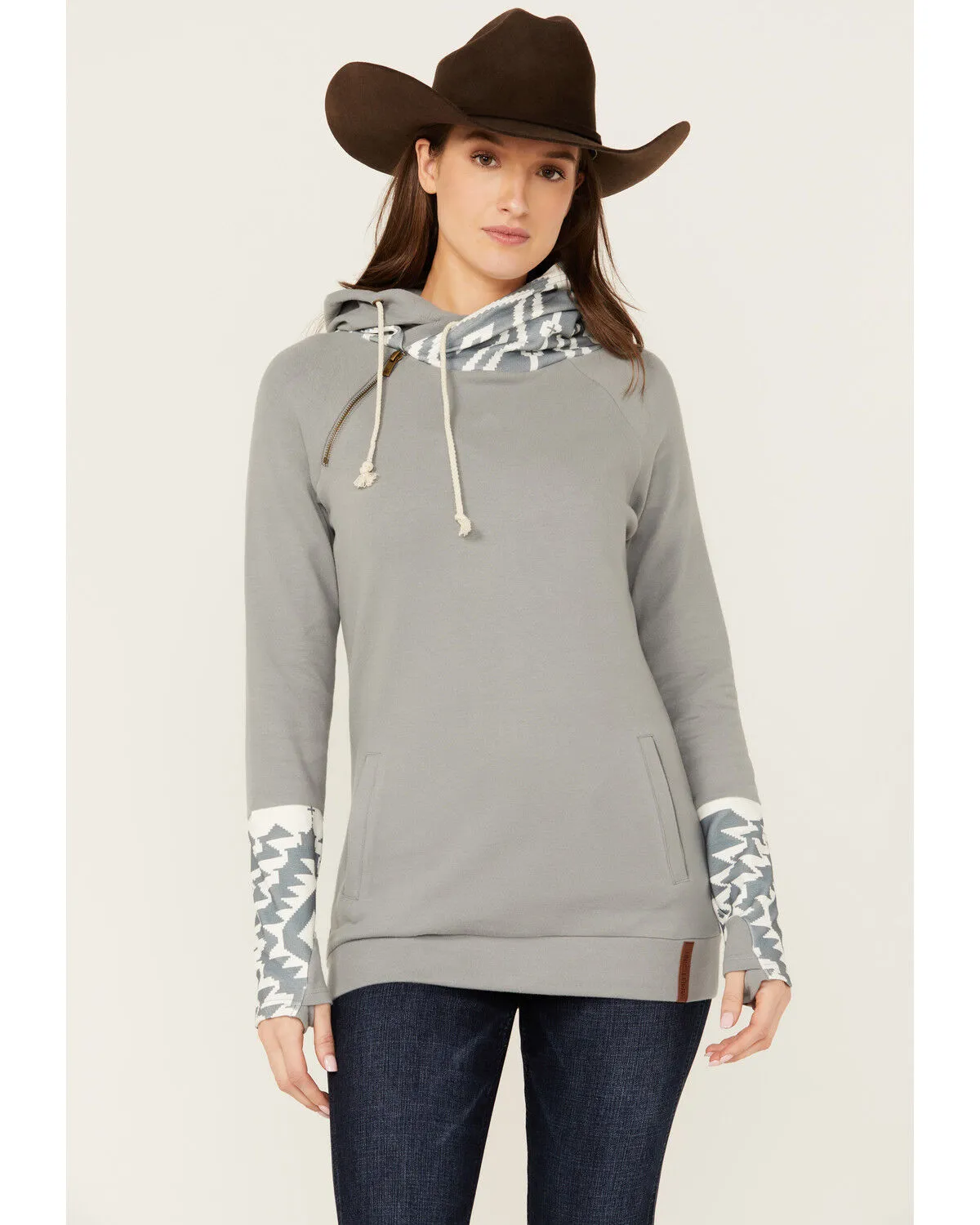 Product Name:  Ampersand Avenue Women's Southwestern Print Hooded Pullover