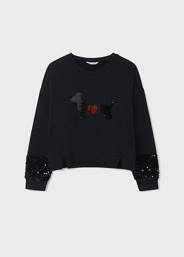 Pullover for teen girl - Black