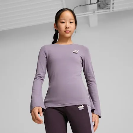 PUMA Long-Sleeve Tee - Girls 8-16 years | Pale Plum | PUMA Exclusion List | PUMA 