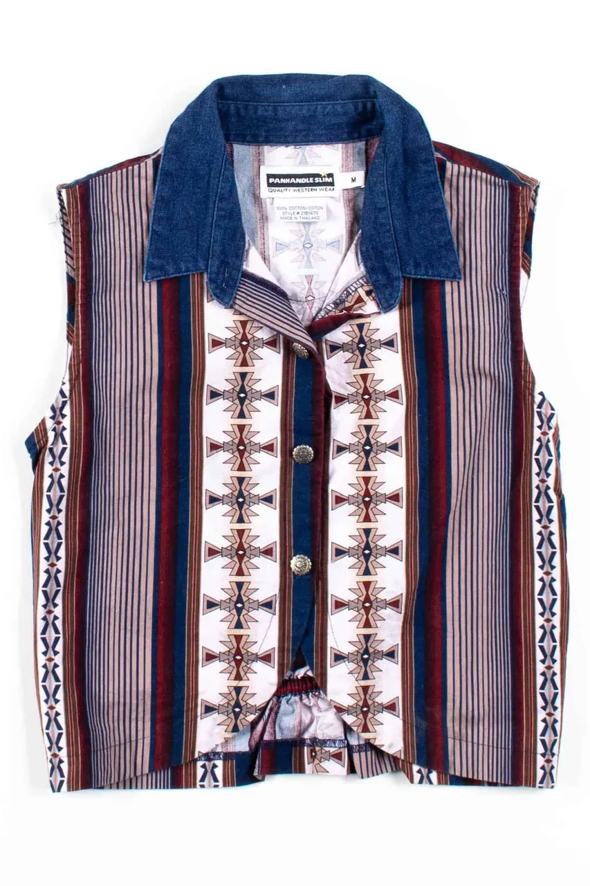 Red & Blue Western Vest