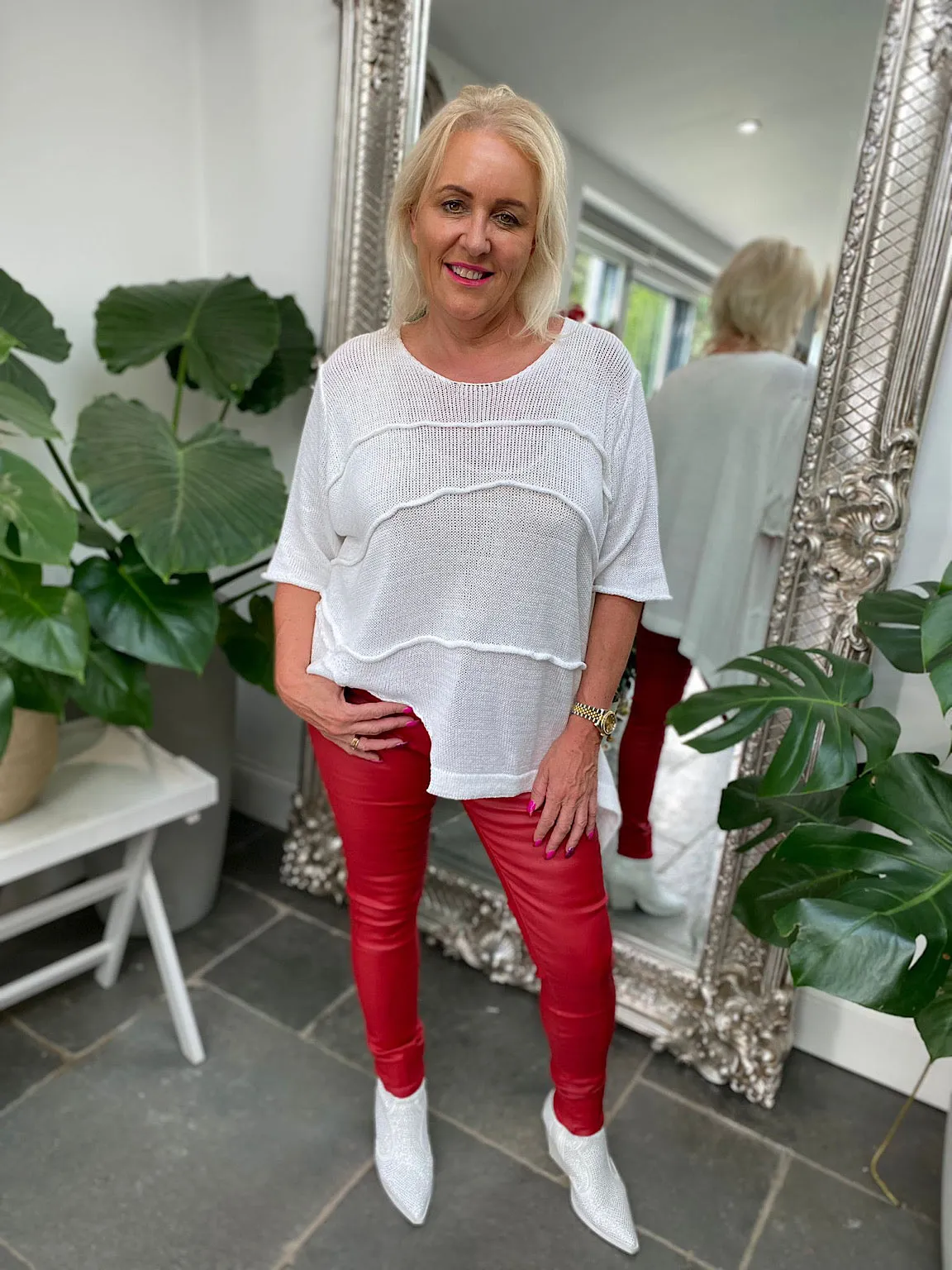 Red Coated Trousers