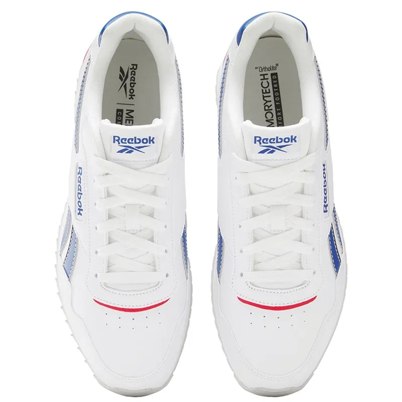 Reebok Classics Mens Reebok Glide Ripple Clip Trainers White/Pure Grey/Vector Blue