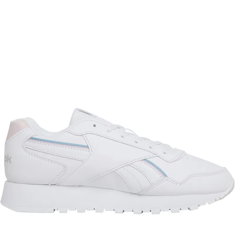 Reebok Classics Womens Reebok Glide Vegan Trainers White/Pixel Pink/Blue Pearl