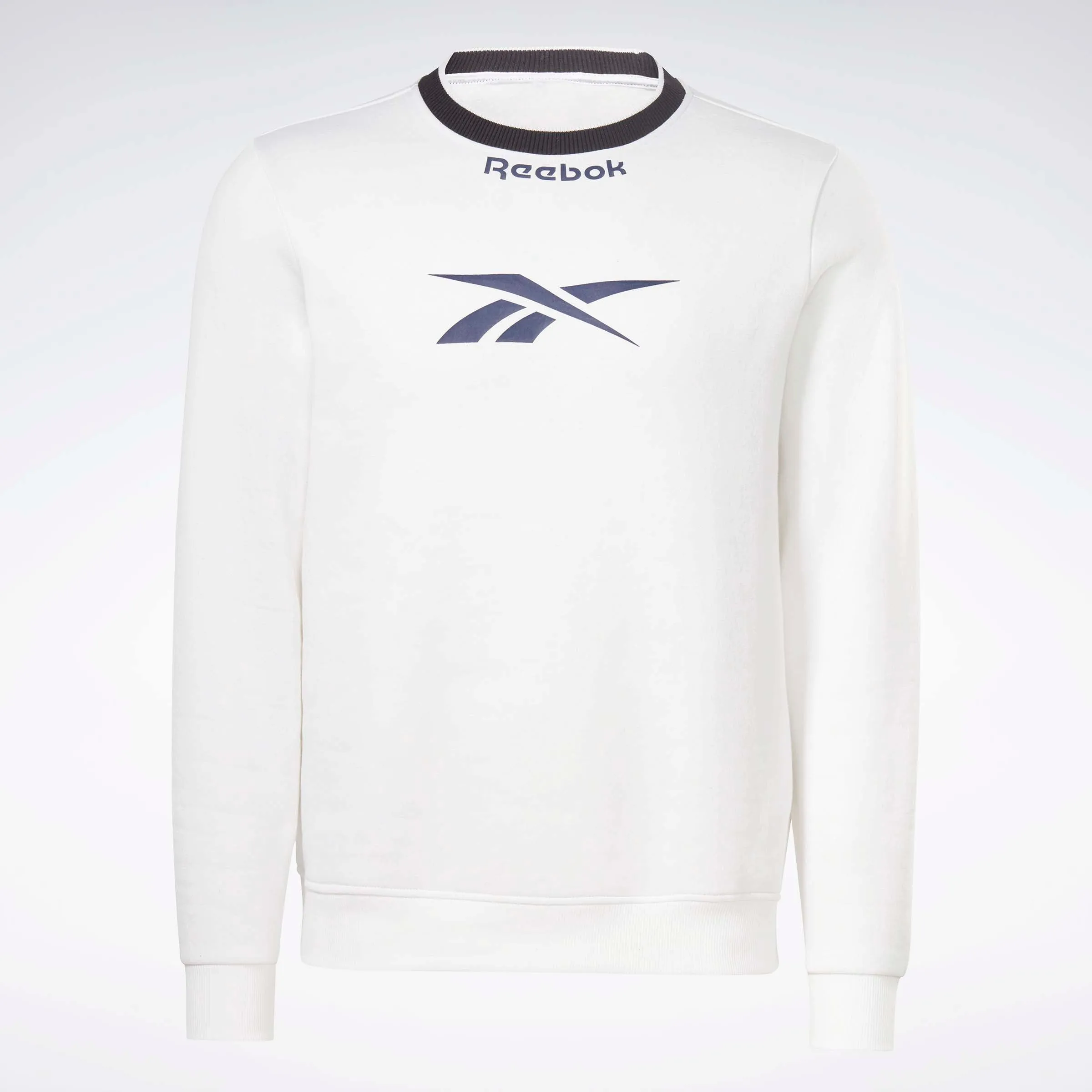 Reebok Identity Arch Logo Fleece Crew Sweatshirt White