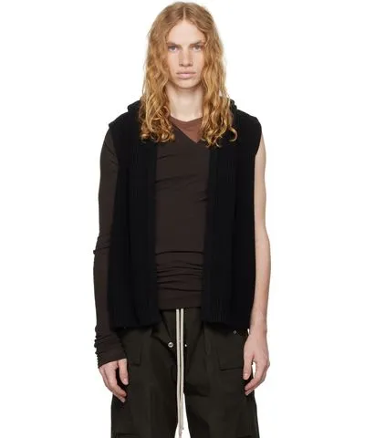 Rick Owens Black Porterville Liner Vest