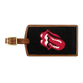 Rolling Stones Needlepoint Luggage Tag