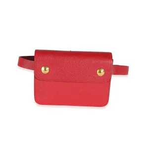 Rouge Vif Courchevel Pochette Belt Bag GHW