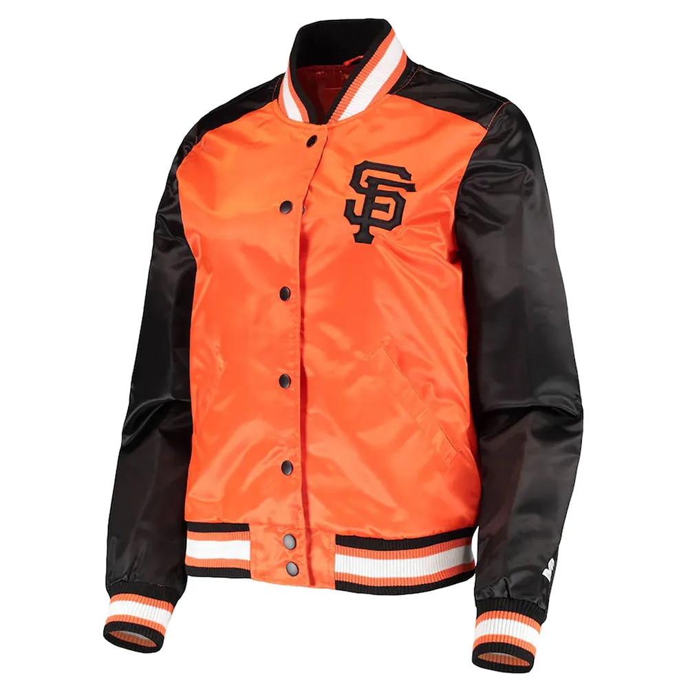 San Francisco Giants The Legend Orange and Black Satin Jacket