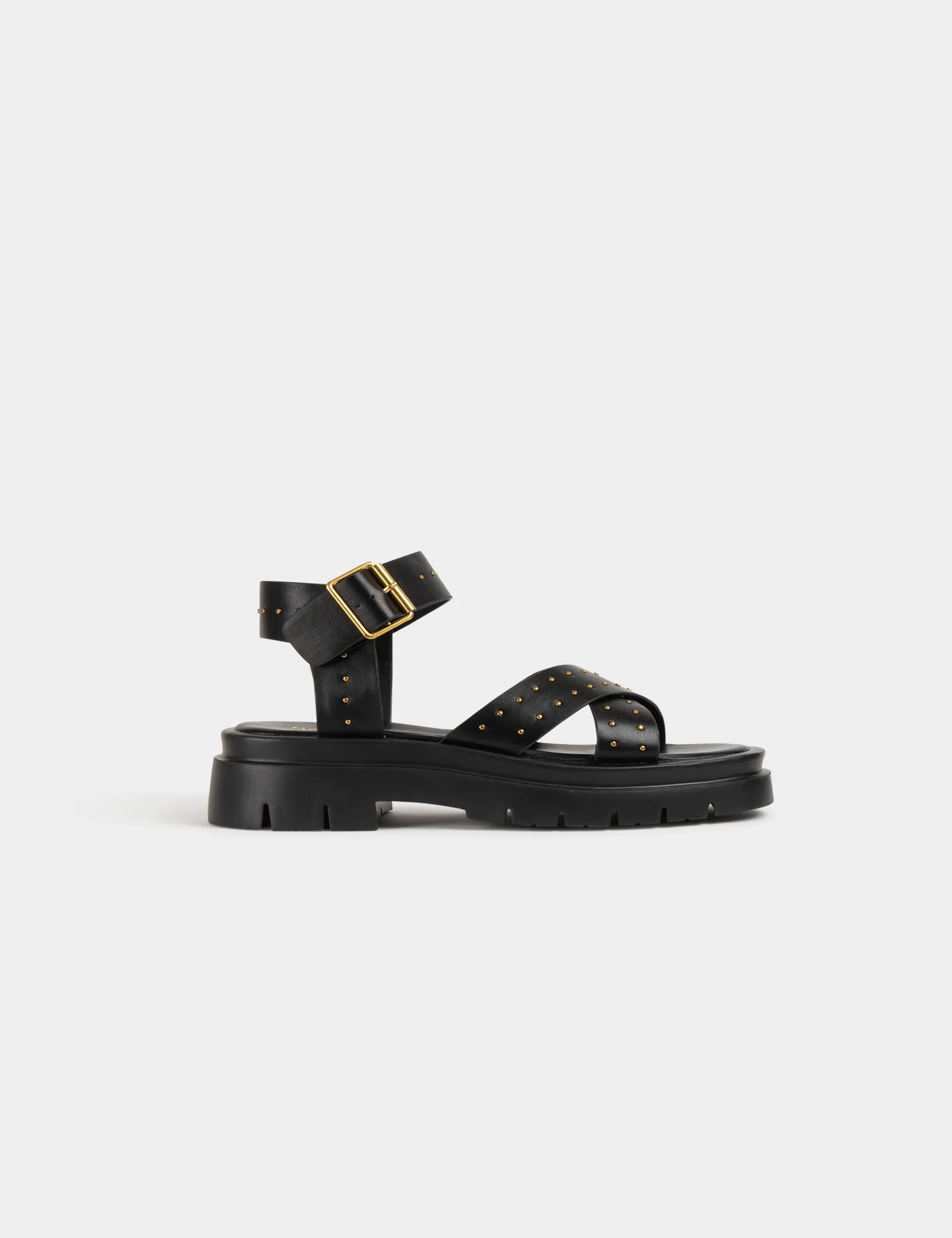 Sandals with studs black women