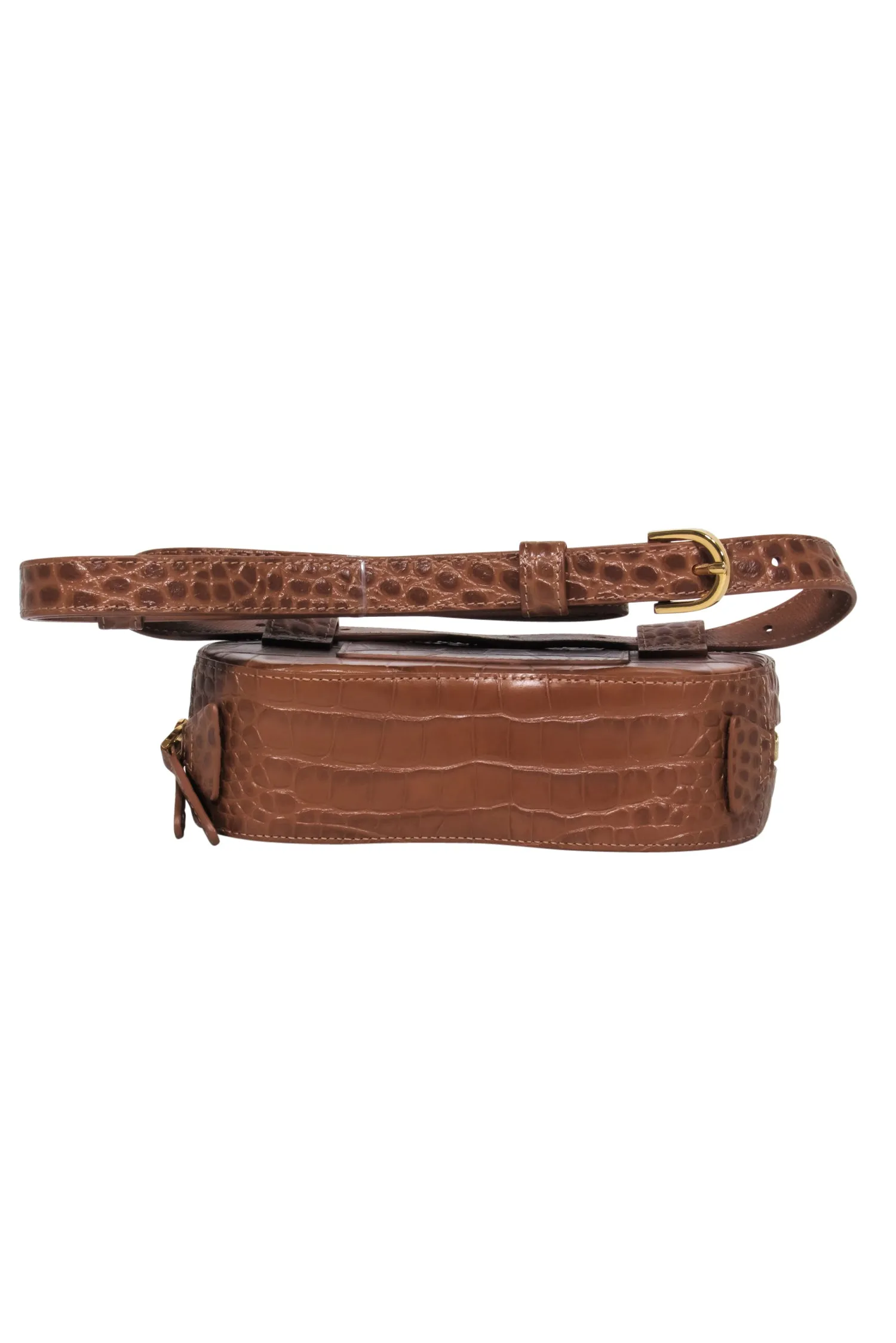 Senreve - Brown Reptile Coda Belt Bag