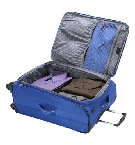 Skyway Luggage Mirage Ultralite 20-Inch 4 Wheel Expandable Carry-On, Maritime Blue, One Size