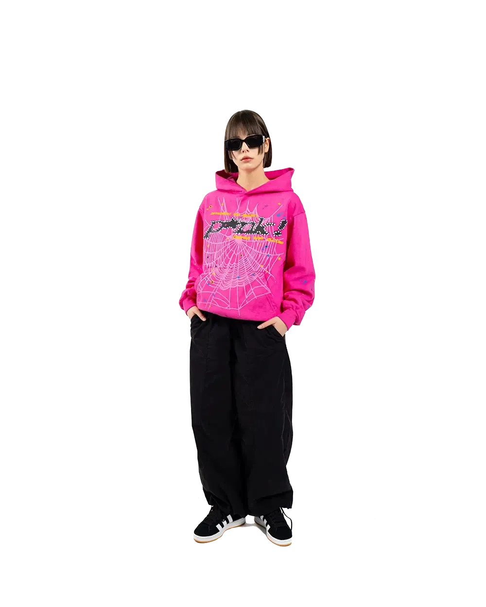 Sp5der Pink Punk V2 Hoodie