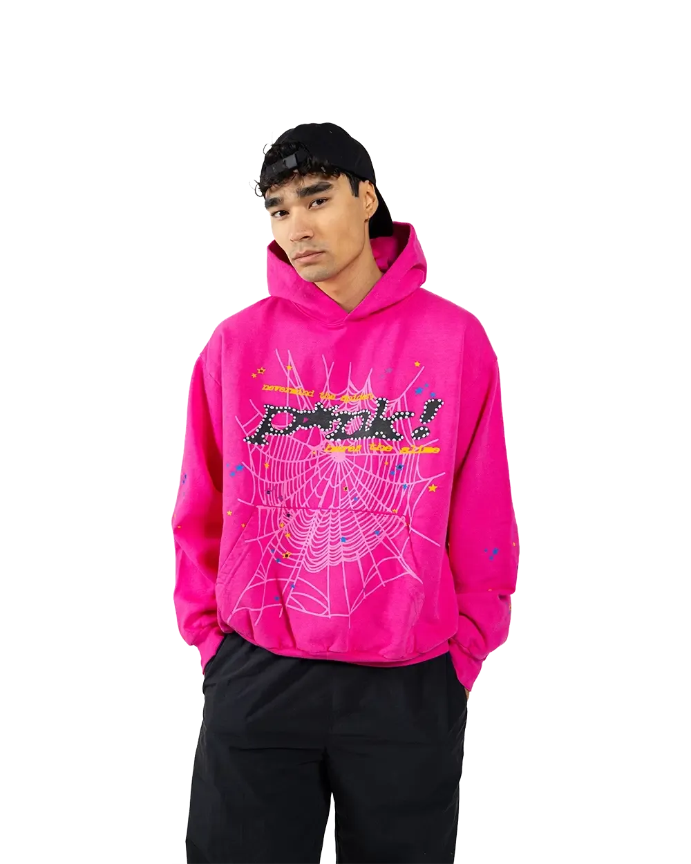 Sp5der Pink Punk V2 Hoodie