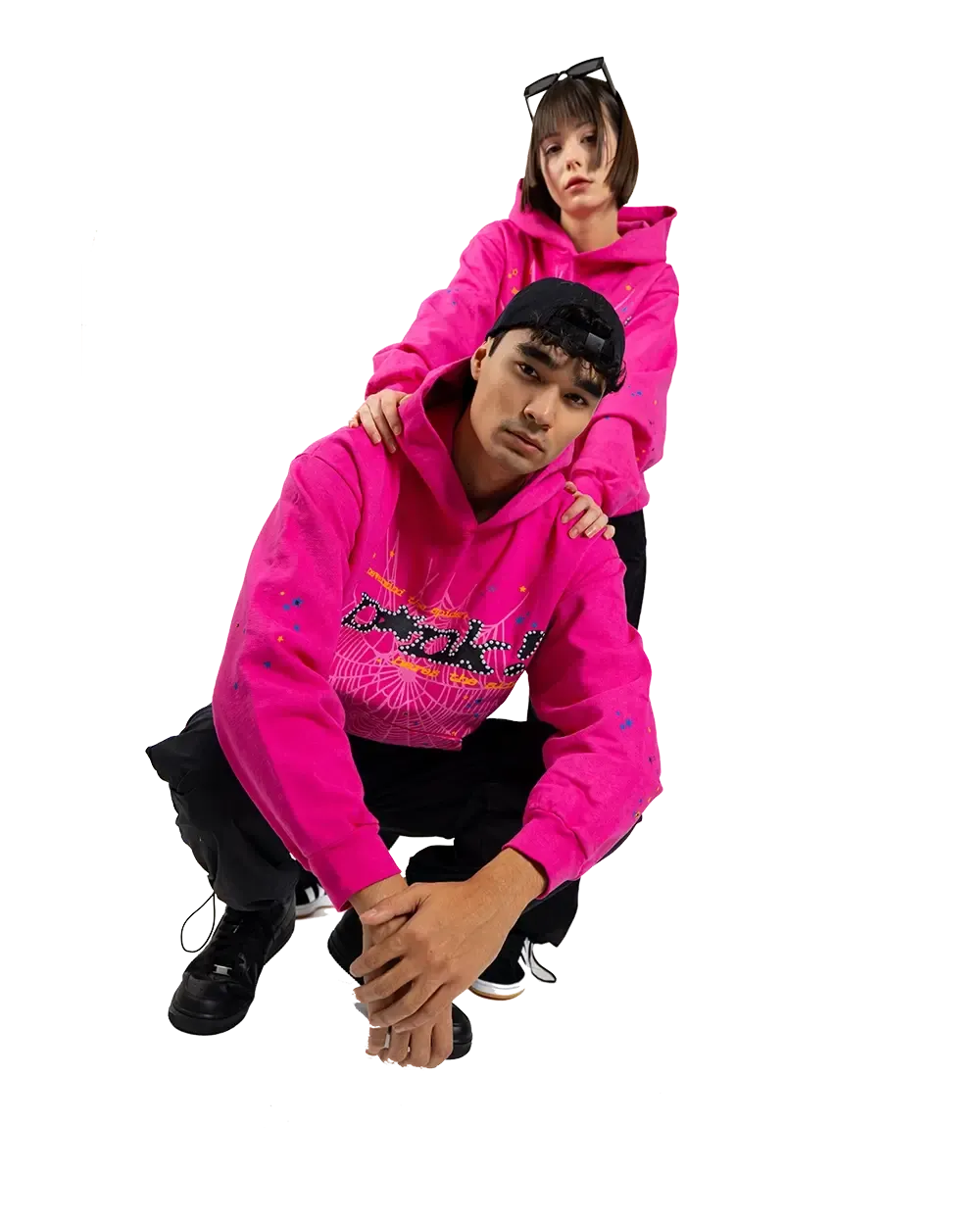 Sp5der Pink Punk V2 Hoodie