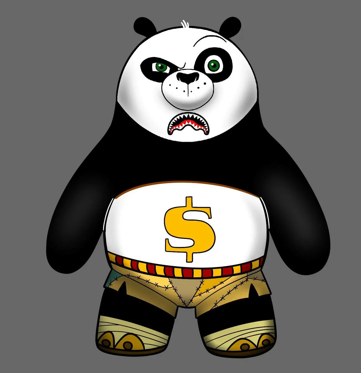 Sprayground - Kung Fu Panda Moneybear Teddybear Backpack