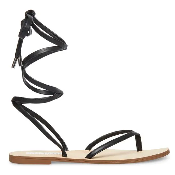 Steve Madden Womens Denzelle Black Sandals