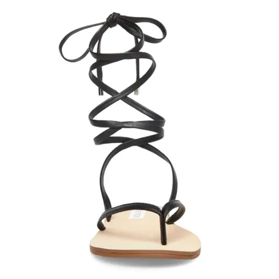 Steve Madden Womens Denzelle Black Sandals