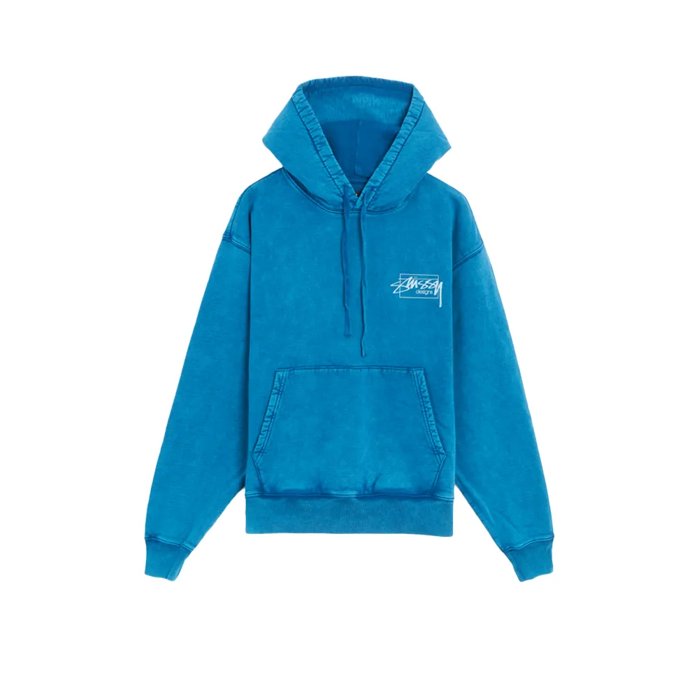 Stüssy Dyed Designs Hoodie Blue 118485_BLE