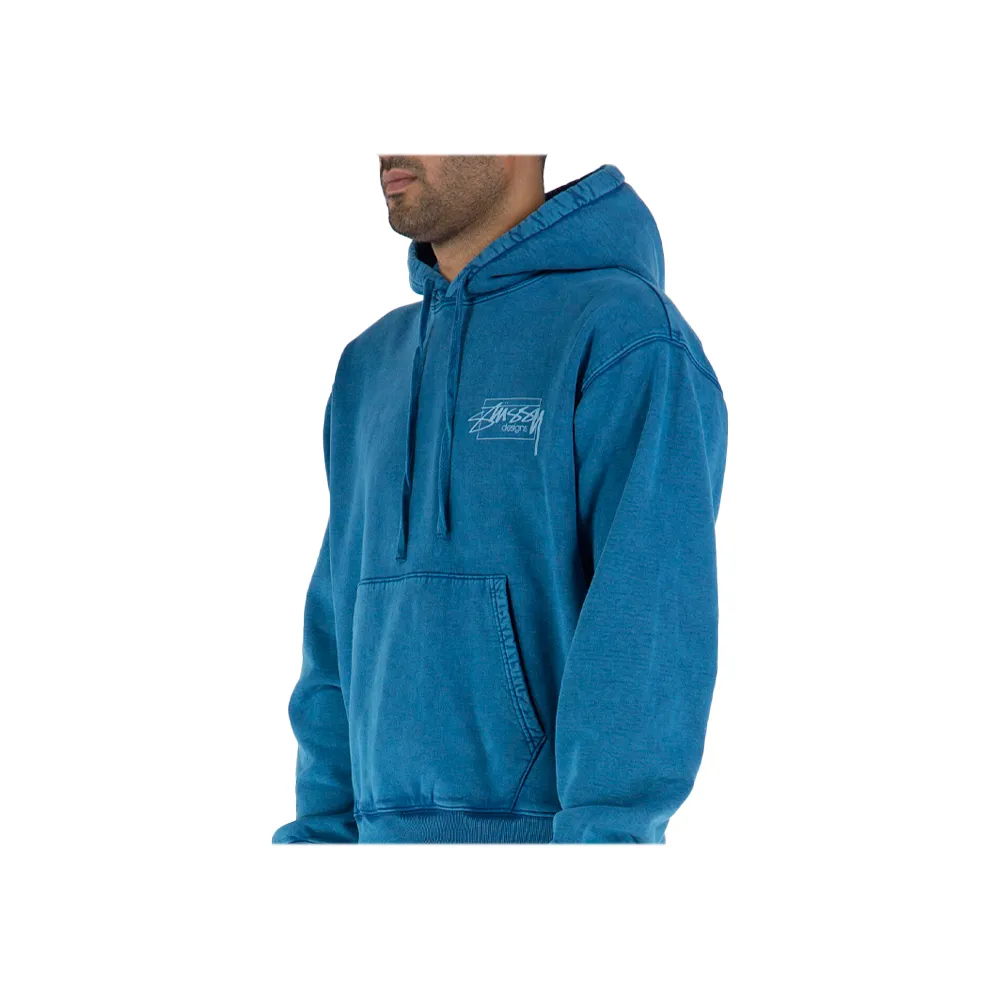 Stüssy Dyed Designs Hoodie Blue 118485_BLE