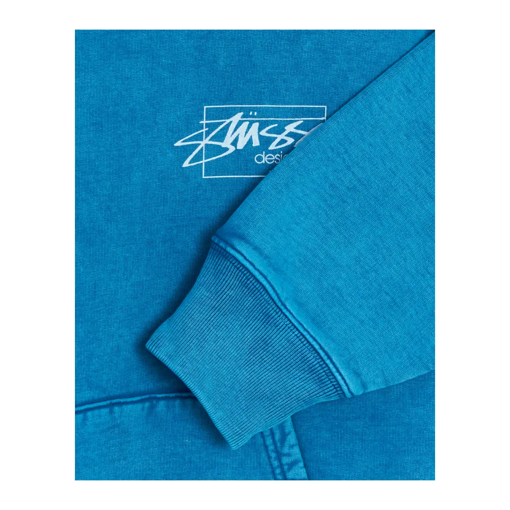 Stüssy Dyed Designs Hoodie Blue 118485_BLE