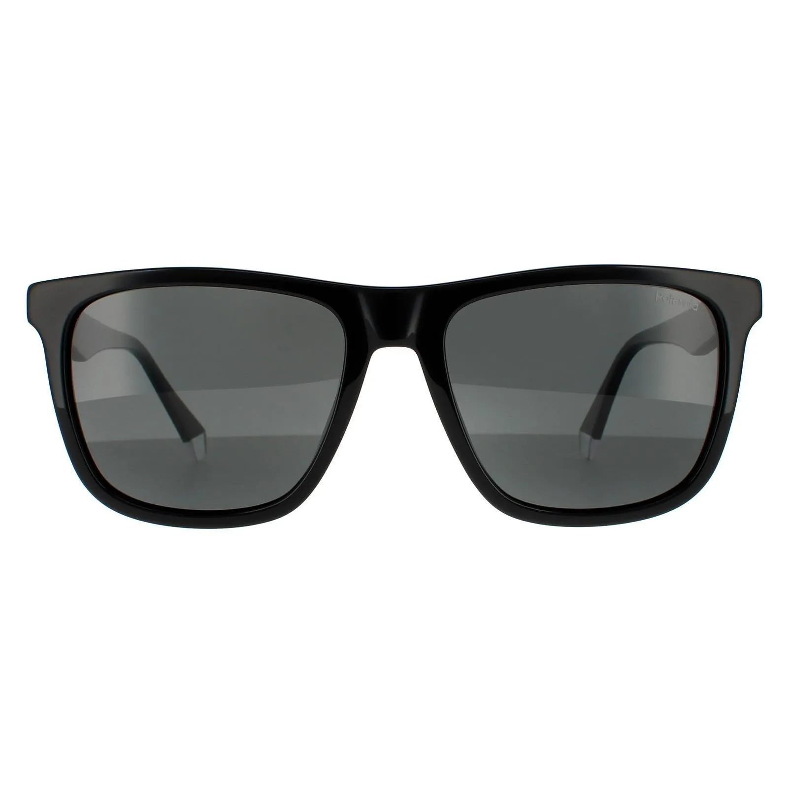 Sunglasses | Square Black Grey Polarized Sunglasses | Polaroid