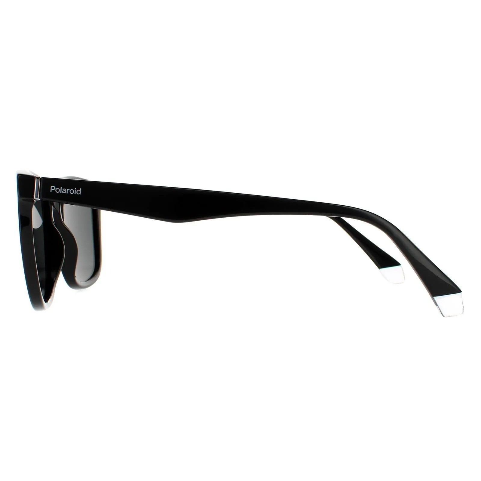 Sunglasses | Square Black Grey Polarized Sunglasses | Polaroid