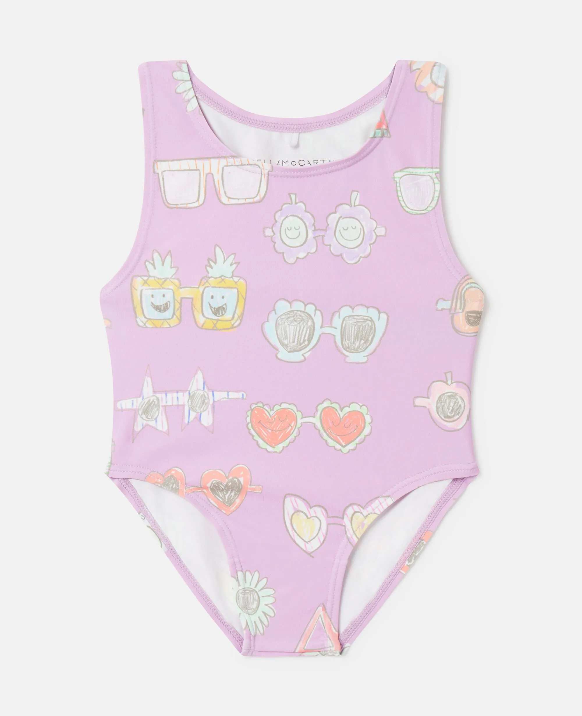 Sunglasses Doodle Print Swimsuit