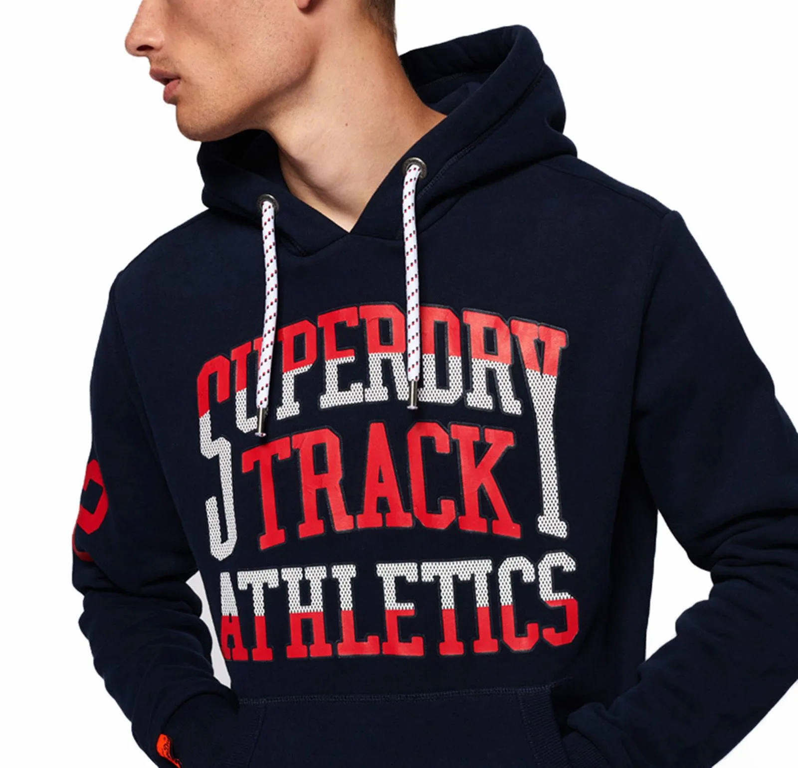 Superdry Track & Field Hoodie Rich Navy